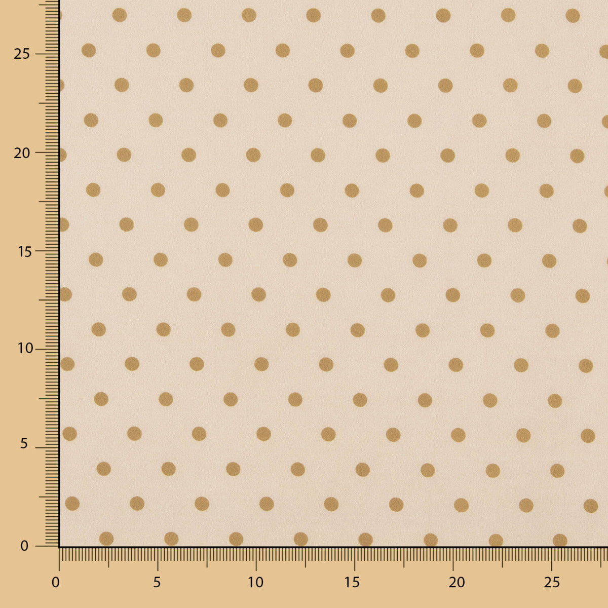 Popeline Estampado Flamenco Bolinhas 10mm Tostado - Ribes y Casals