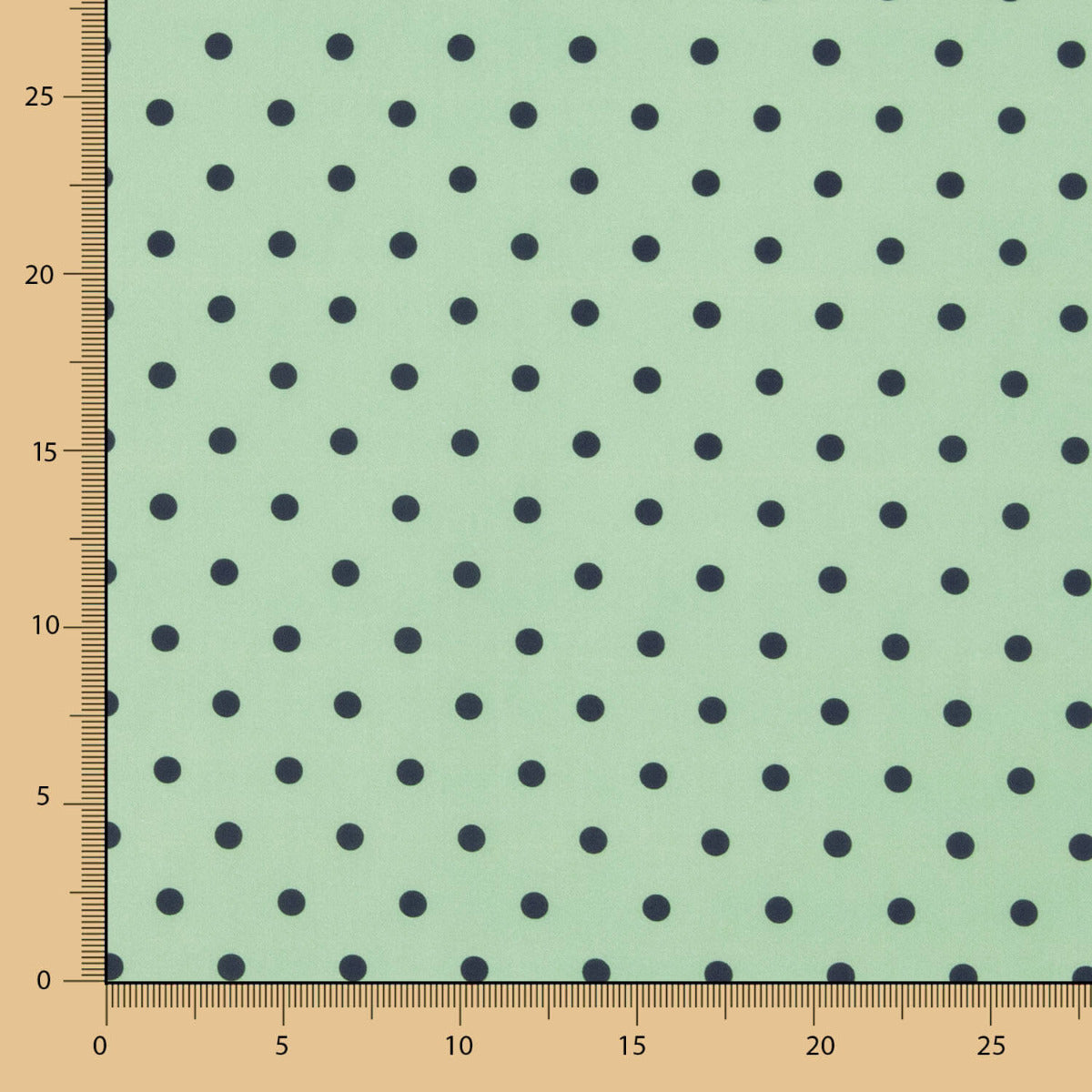 Popeline Estampado Flamenco Bolinhas 10mm Verde Claro - Ribes y Casals