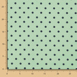 Popeline Estampado Flamenco Bolinhas 10mm Verde Claro - Ribes y Casals