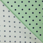 Popeline Estampado Flamenco Bolinhas 10mm Verde Claro - Ribes y Casals