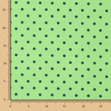 Popeline Estampado Flamenco Bolinhas 10mm Verde Maçã - Ribes y Casals
