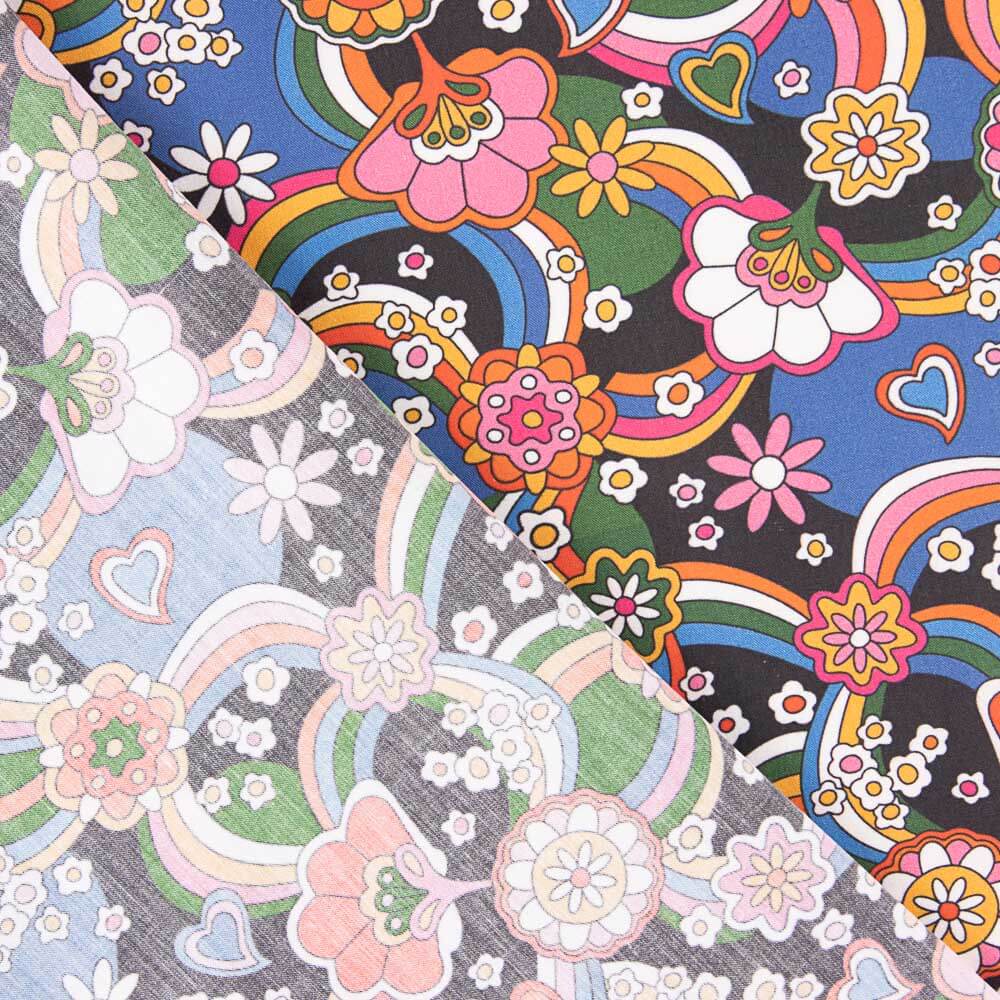 Popeline Estampada Flores Fancy - Ribes y Casals