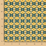 Popeline Estampado Geo Ocre - Ribes y Casals