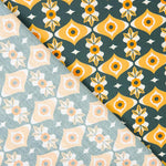 Popeline Estampado Geo Ocre - Ribes y Casals