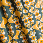 Popeline Estampado Geo Ocre - Ribes y Casals