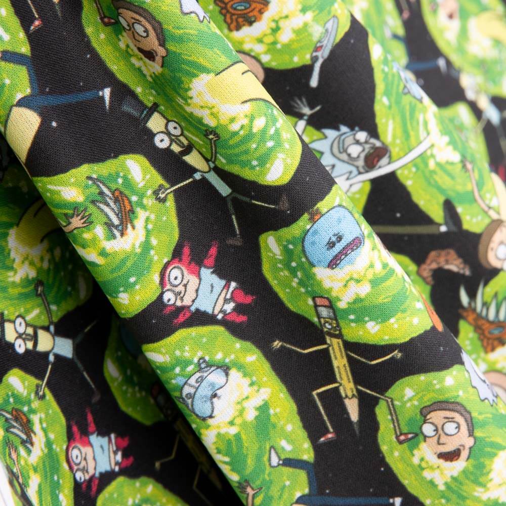 Popeline com Licença Rick e Morty Verde - Ribes y Casals