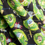 Popeline com Licença Rick e Morty Verde - Ribes y Casals