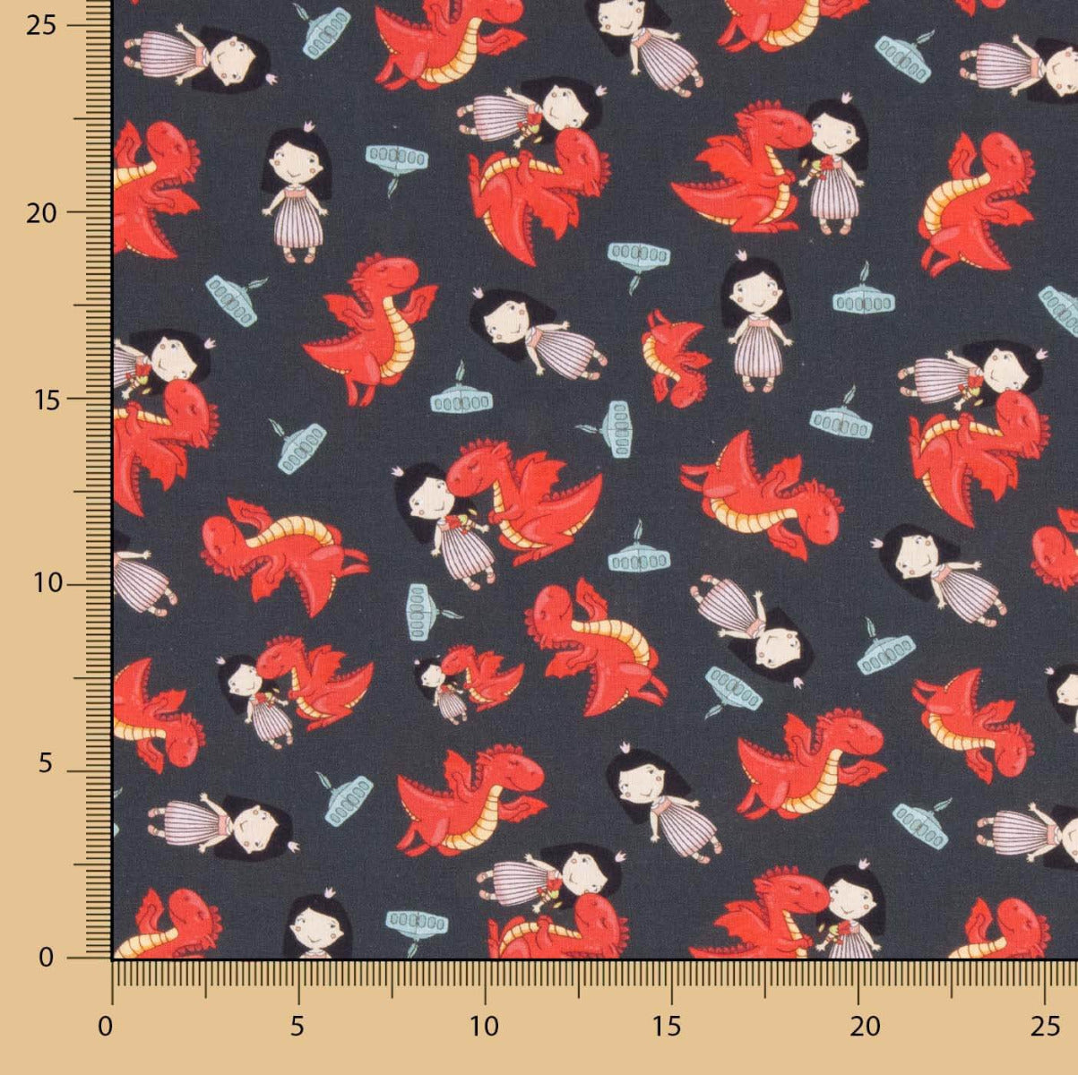 Popeline Estampado São Jorge - Ribes y Casals