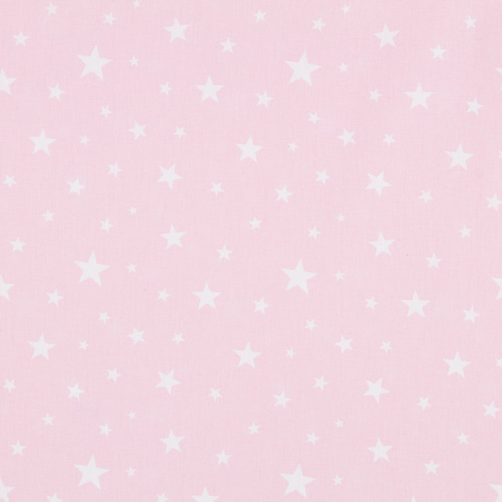 Popelina Estrelas Fundo Rosa - Ribes y Casals