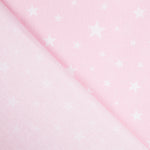 Popelina Estrelas Fundo Rosa - Ribes y Casals