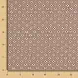 Retal Popelín Flor Retro Beige 65x140 cm - Ribes y Casals