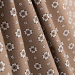 Popeline Flor Retro Bege - Ribes y Casals