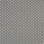 Popeline Flor Retro Cinza Marengo - Ribes y Casals