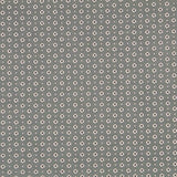 Popeline Flor Retro Cinza Marengo - Ribes y Casals