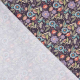 Popeline Flores Botânicas Violeta - Ribes y Casals