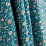 Popeline Prado Floral Azul Vintage - Ribes y Casals