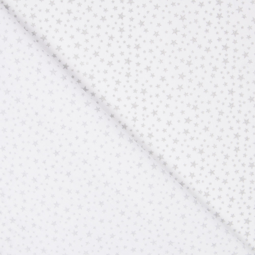 Popelín Galaxy Lurex Blanco - Ribes y Casals