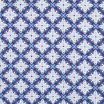 Popelín Geométrico Neón Azul - Ribes y Casals