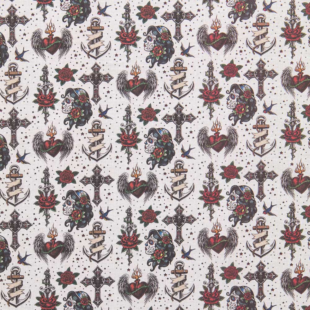 Popelina Gothic Tattoo - Ribes y Casals