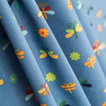 Popelín Insectos Azul - Ribes y Casals