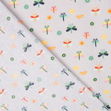 Popelín Insectos Gris - Ribes y Casals