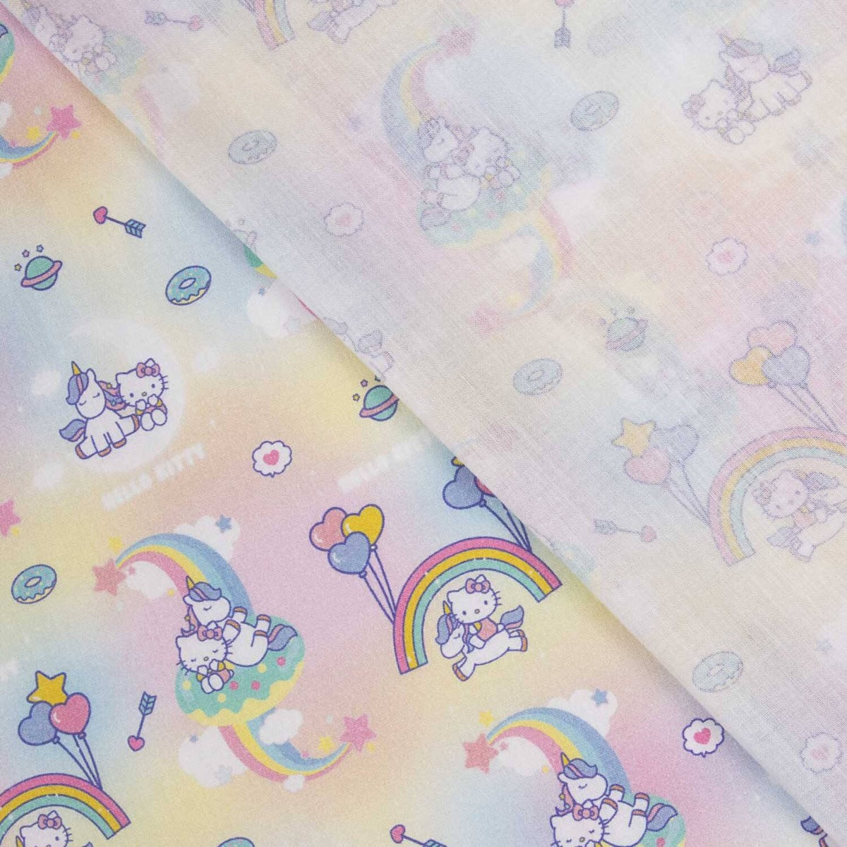 Popeline Licença Hello Kitty e Pônei - Ribes y Casals