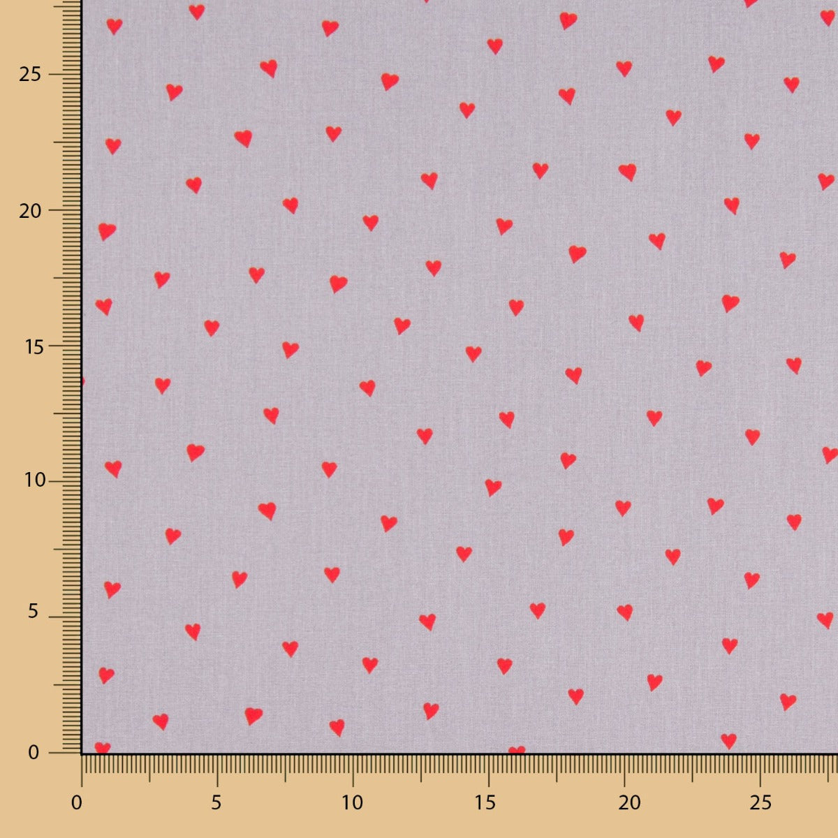 Popelín Love Gris - Ribes y Casals