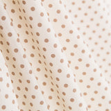 Popeline Bolinhas Bege - Ribes y Casals