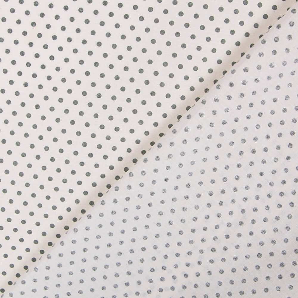 Popeline Bolinhas Cinzento - Ribes y Casals