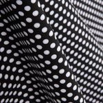 Popeline Flamenco Bolinhas Fundo Preto 7mm - Ribes y Casals