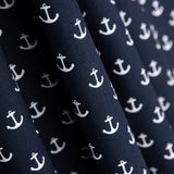 Popeline Algodão Marinho Âncoras - Ribes y Casals