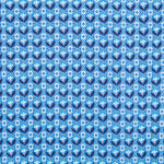 Popelín Medallas Flor Azul - Ribes y Casals