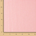 Popeline Mini Xadrez Vichy Coral - Ribes y Casals