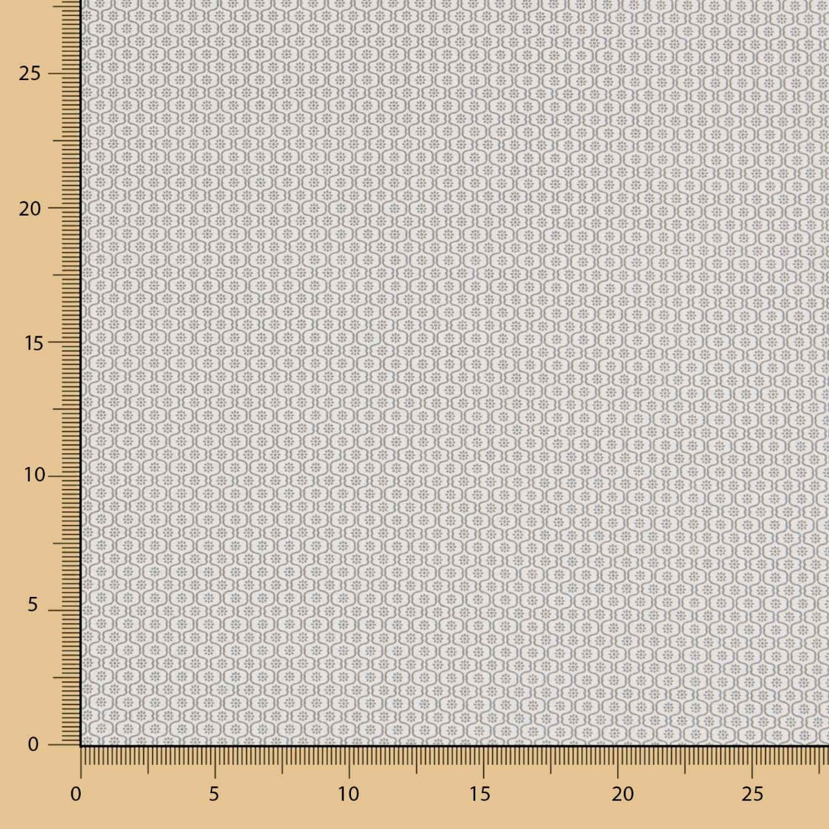 Popeline Mini Geo Bege - Ribes y Casals