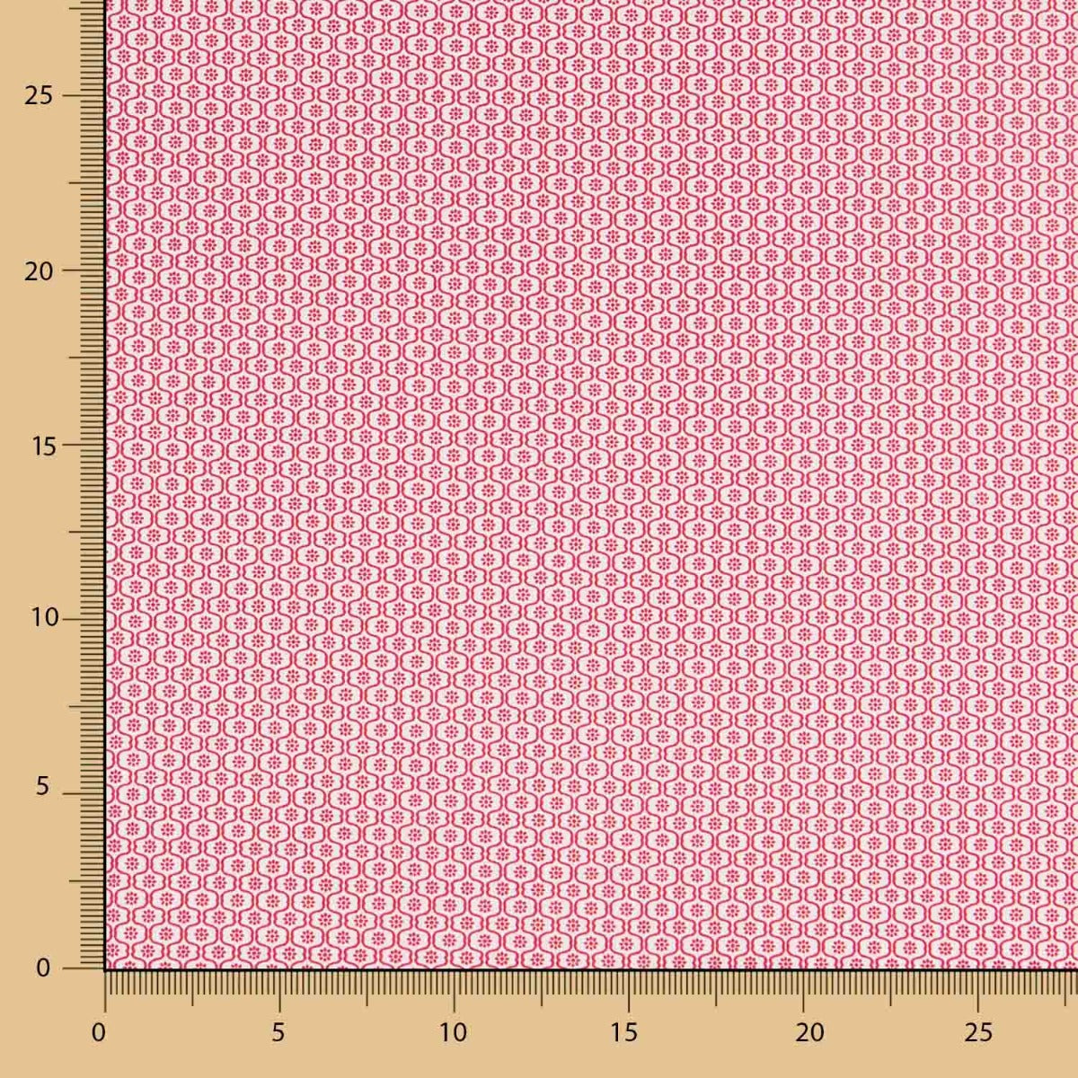 Popeline Mini Geo Vermelho - Ribes y Casals