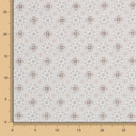 Popeline Mosaico Floral Cinzento - Ribes y Casals