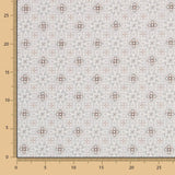 Popeline Mosaico Floral Cinzento - Ribes y Casals