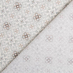 Popeline Mosaico Floral Cinzento - Ribes y Casals