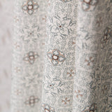 Popeline Mosaico Floral Cinzento - Ribes y Casals