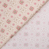 Popeline Mosaico Floral Vermelho - Ribes y Casals