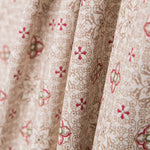 Popeline Mosaico Floral Vermelho - Ribes y Casals