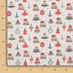 Popeline De Natal Cagatió Vermelho - Ribes y Casals