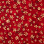Popeline Natal Estrela Vermelha - Ribes y Casals