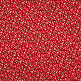 Popeline De Natal Vermelho Estrelado - Ribes y Casals