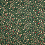 Popeline De Natal Verde Estrelado - Ribes y Casals