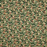 Popeline De Natal Floral Verde - Ribes y Casals