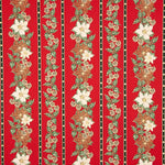 Popeline De Natal Guirlanda Vermelho - Ribes y Casals