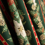 Popeline De Natal Guirlanda Verde - Ribes y Casals