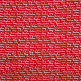 Popeline De Natal Merry Xmas Vermelho - Ribes y Casals