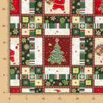 Popeline De Natal Mosaico - Ribes y Casals